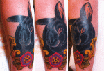 mark-lonsdale-tattoo-bondi-sydney-rabbit-pet-portrait-flower-antique-ornate-frame1