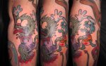 mark-lonsdale-tattoo-bondi-sydney-simpsons-itchy-and-scratchy