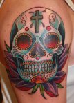 mark-lonsdale-tattoo-bondi-sydney-sugar-skull-lotus-flower1