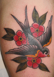 mark-lonsdale-tattoo-bondi-sydney-traditional-swallow-flowers1